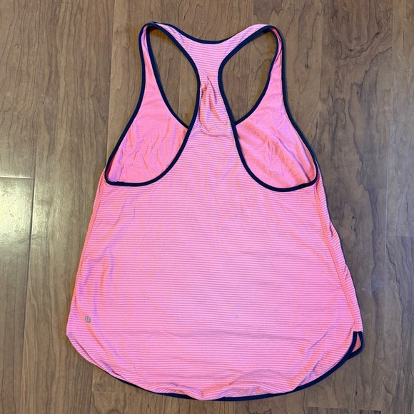 LULULEMON What The Sport Singlet Tank Top Racerback Orange Blue size S - Picture 2 of 3